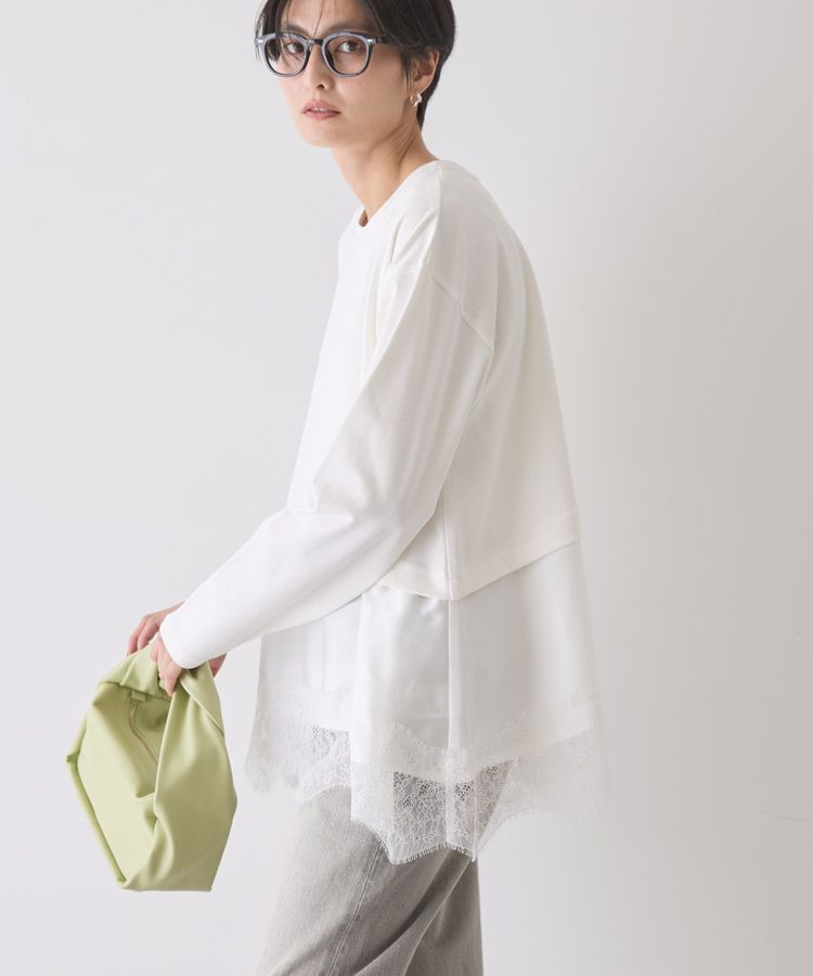 AMERICAN HOLIC「スカラップレースプルオーバー」|Tシャツ・カットソー|