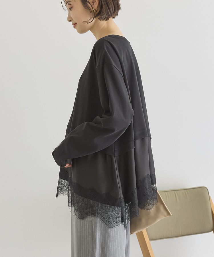 AMERICAN HOLIC「スカラップレースプルオーバー」|Tシャツ・カットソー|