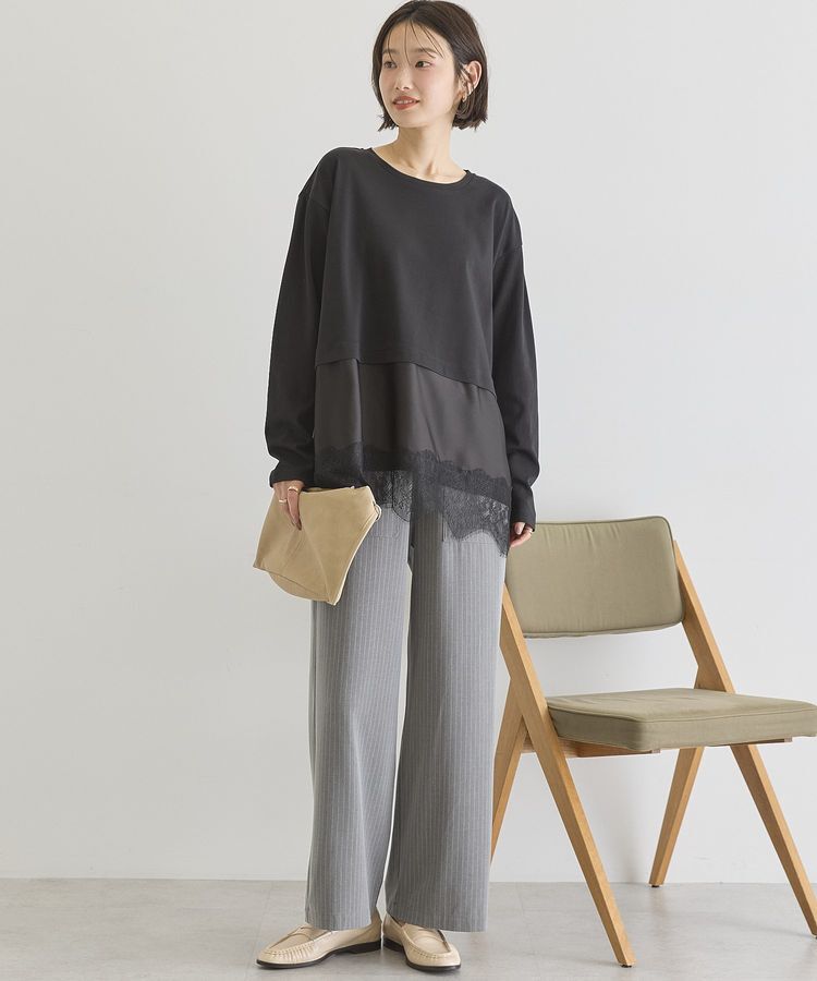 AMERICAN HOLIC「スカラップレースプルオーバー」|Tシャツ・カットソー|