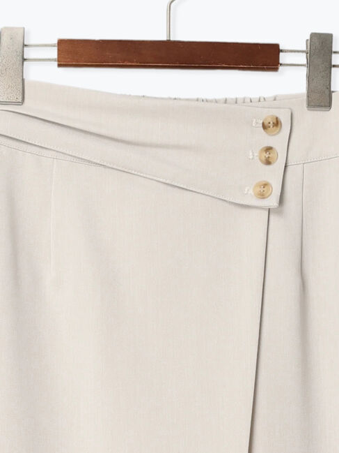 Te chichi「【宮本茉由着用】ウエストマークラップナロースカート（セットアップ可）」|スカート|