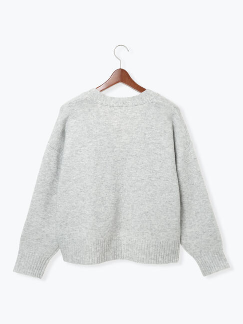 Te chichi TERRASSE「起毛ジャカードVネックショートカーディガン」|カーディガン|