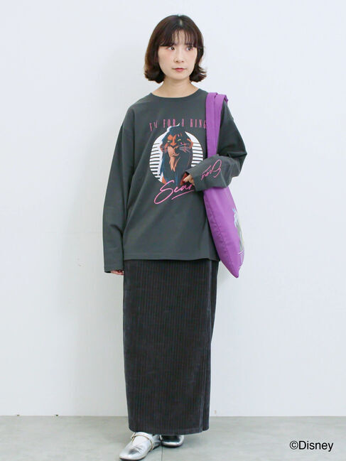 Samansa Mos2 blue「【Disney】ヴィランズ/ロンT」|Tシャツ・カットソー|