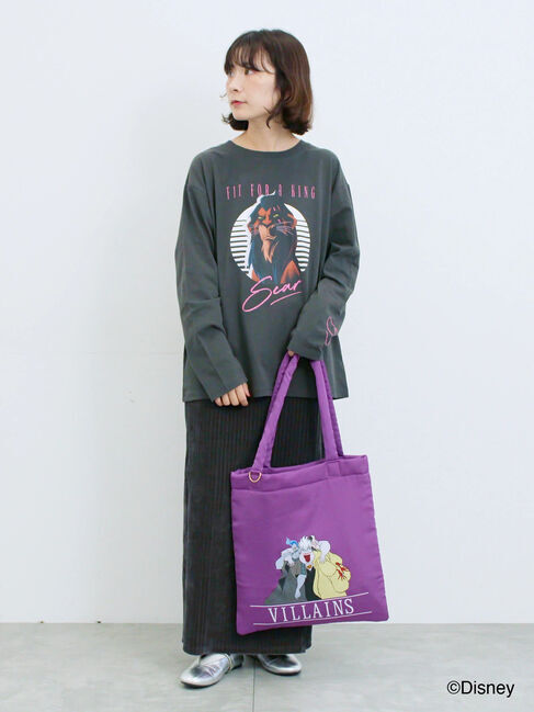 Samansa Mos2 blue「【Disney】ヴィランズ/ロンT」|Tシャツ・カットソー|