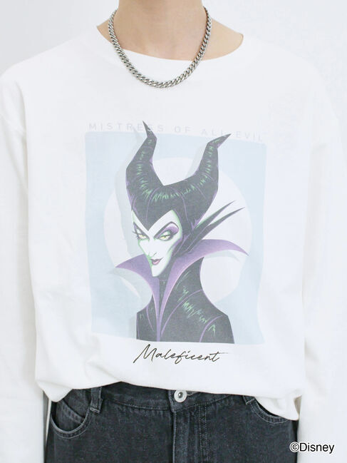 Samansa Mos2 blue「【Disney】ヴィランズ/ロンT」|Tシャツ・カットソー|