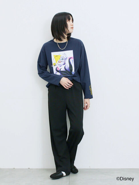 Samansa Mos2 blue「【Disney】ヴィランズ/ロンT」|Tシャツ・カットソー|