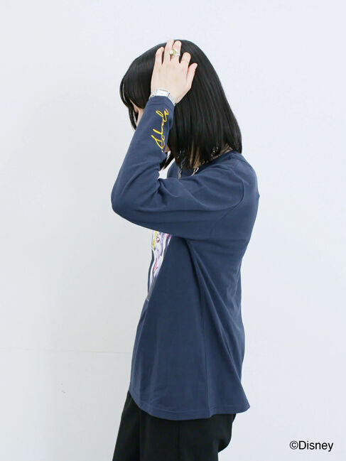 Samansa Mos2 blue「【Disney】ヴィランズ/ロンT」|Tシャツ・カットソー|