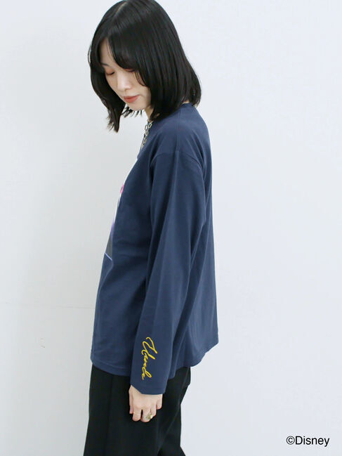 Samansa Mos2 blue「【Disney】ヴィランズ/ロンT」|Tシャツ・カットソー|