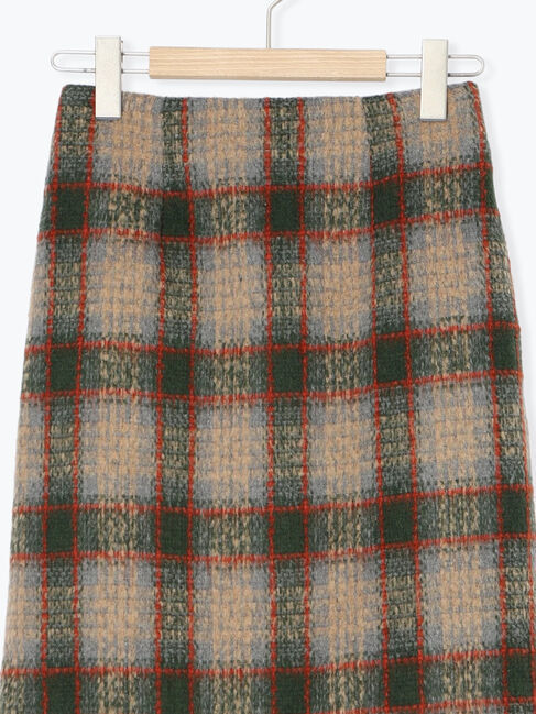 Samansa Mos2 blue「チェック柄スカート」|スカート|