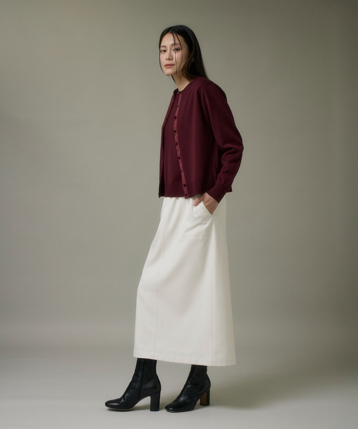 DAY by DAY it&rsquo;s international「ウォッシャブルウールクルーネックカーディガン《HARMONY》」|カーディガン|