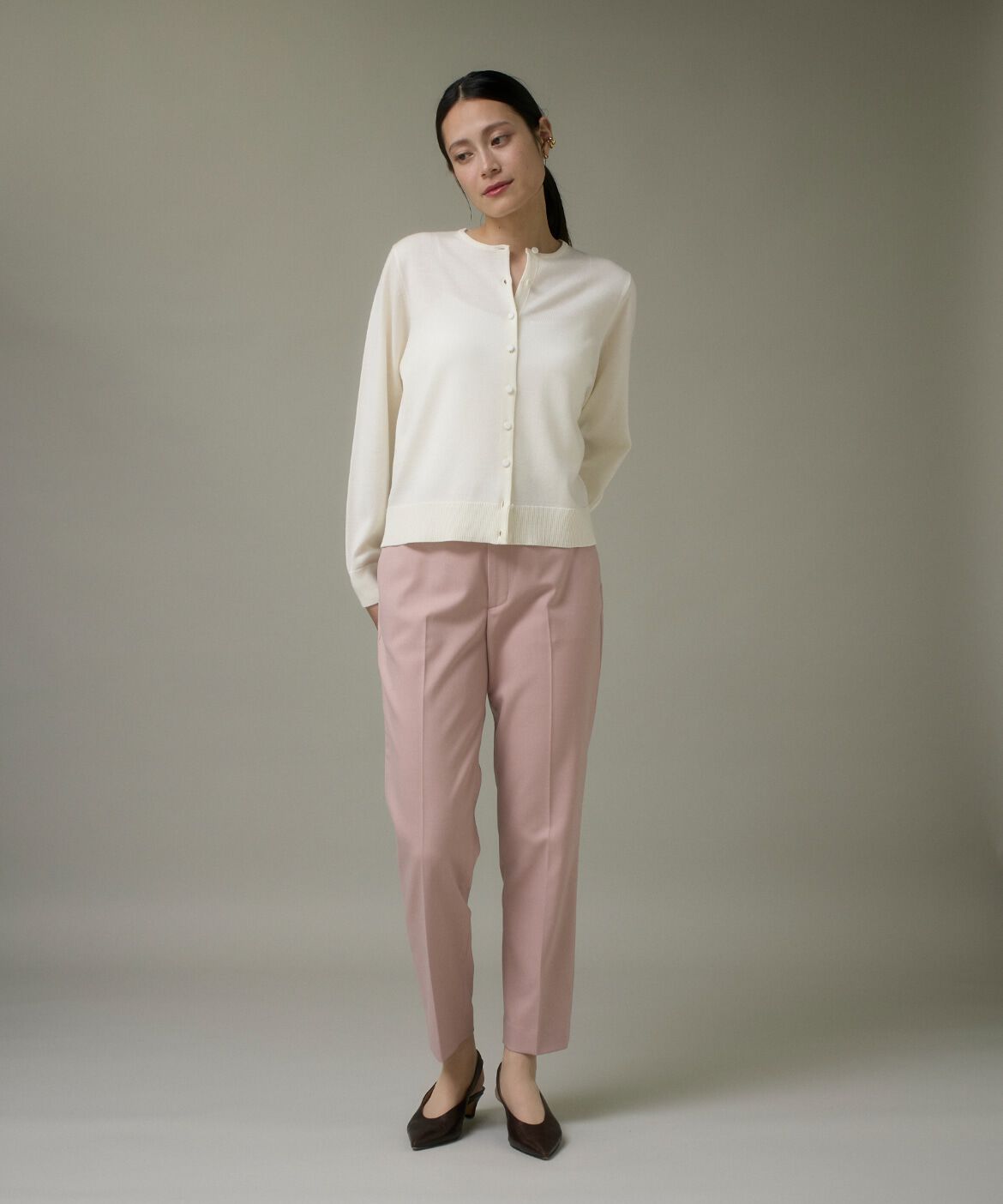 DAY by DAY it&rsquo;s international「ウォッシャブルウールクルーネックカーディガン《HARMONY》」|カーディガン|