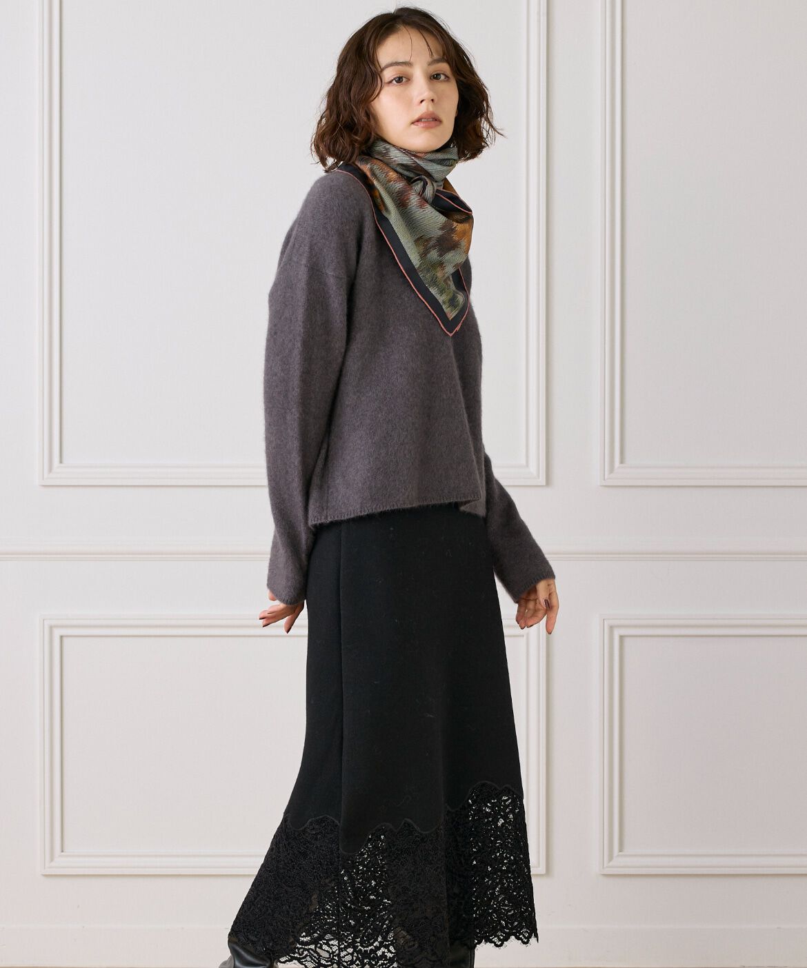 FAVORITE SUKINAMONO「Classical Dani Scarf スカーフ《Tapis Noir》」|ストール|