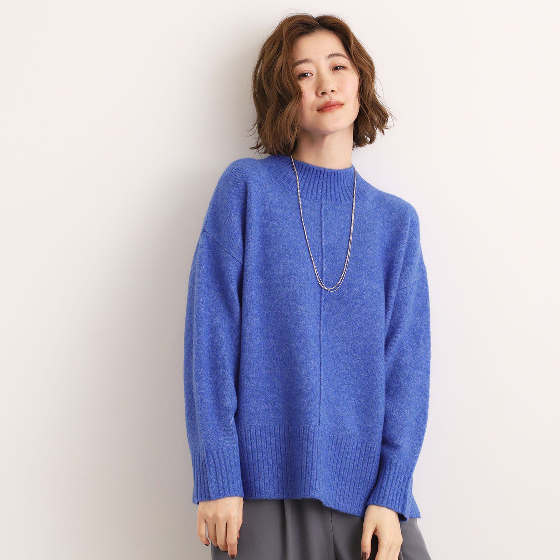 grove「【洗える】ふんわりウール混オーバーサイズニット」|ニット・セーター|