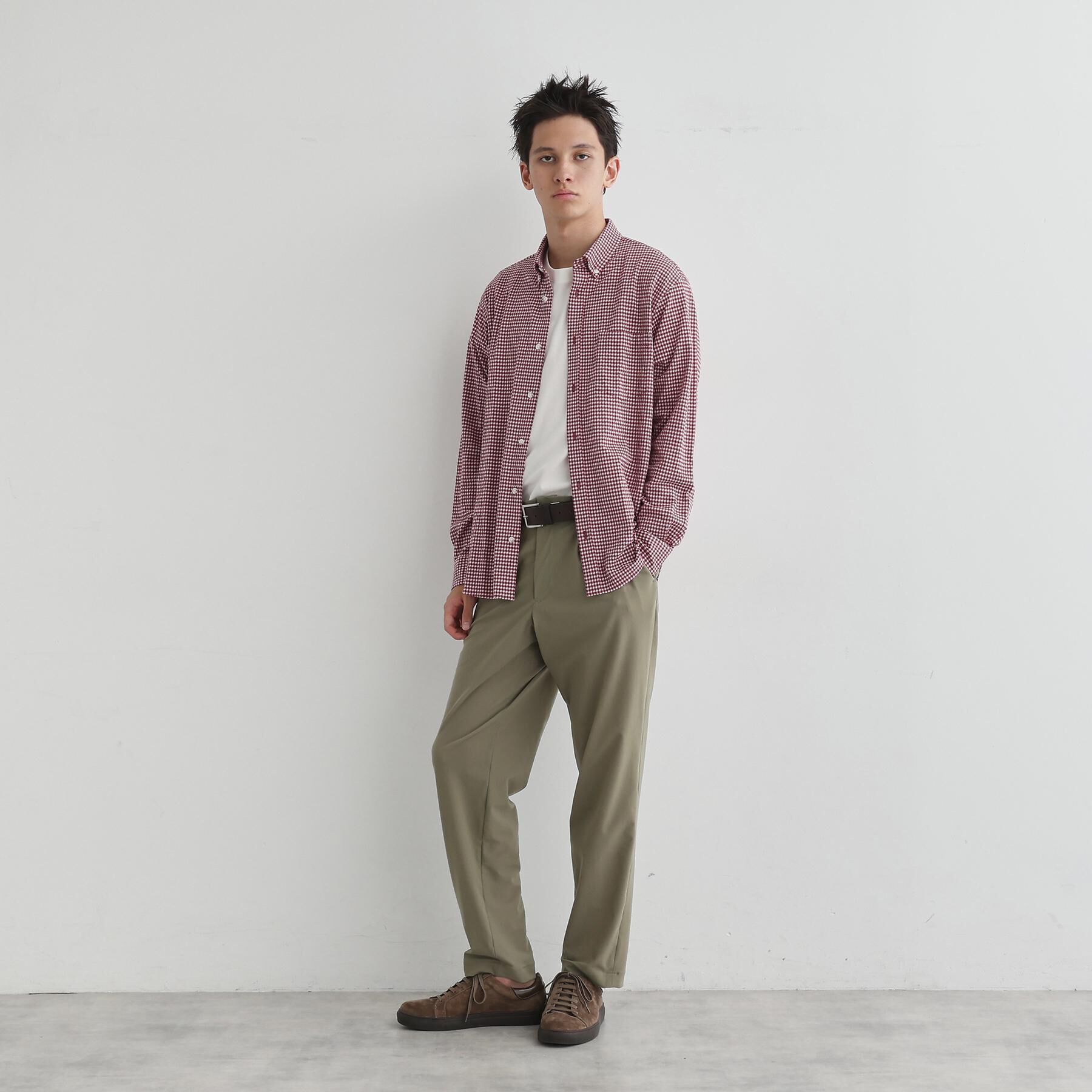 TAKEO KIKUCHI「【抗菌防臭】サッカーギンガムチェック ボタンダウンシャツ」|シャツ・ブラウス|