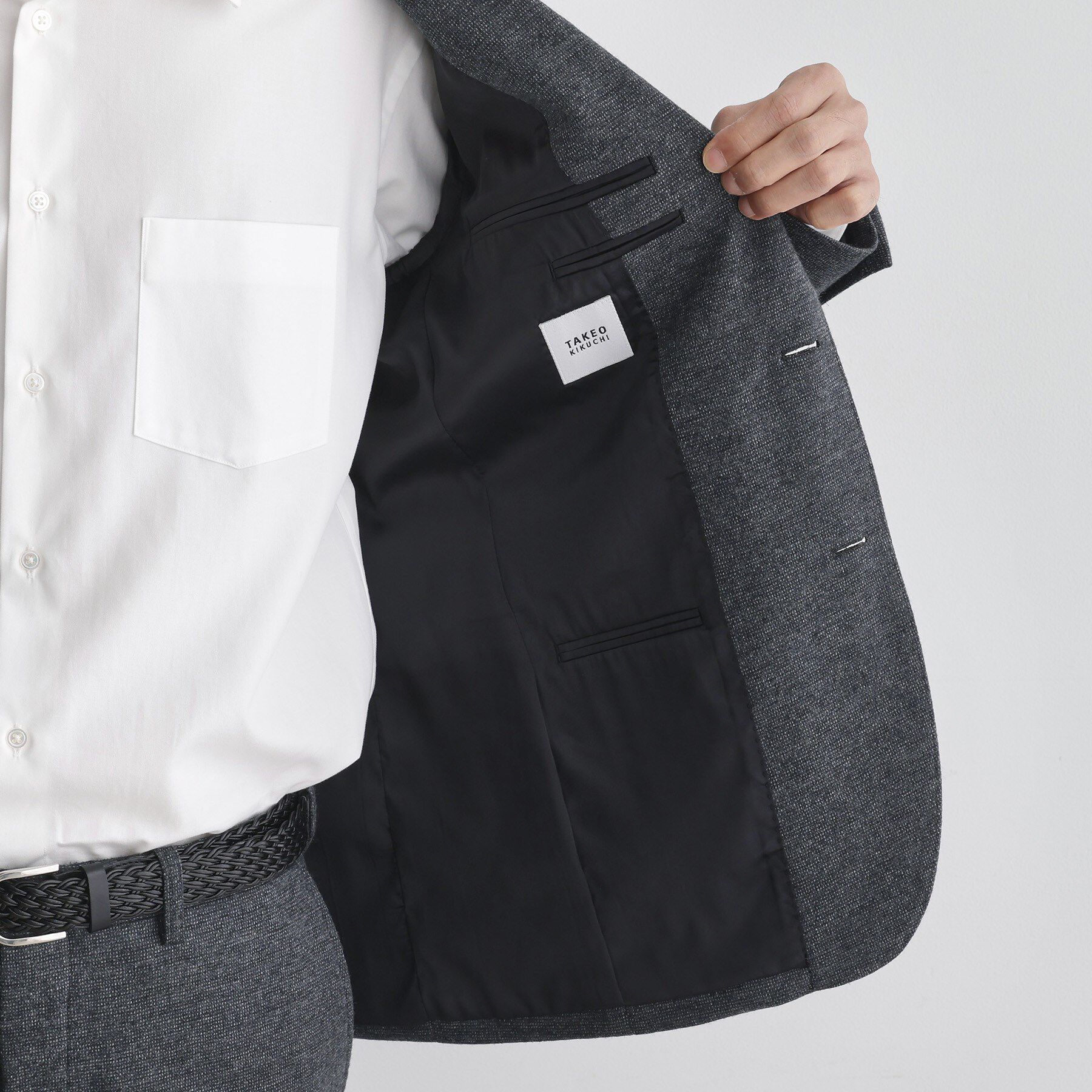 TAKEO KIKUCHI「【Sサイズ～】尾州織 ピンヘッドムリネ ジャケット」|スーツ|