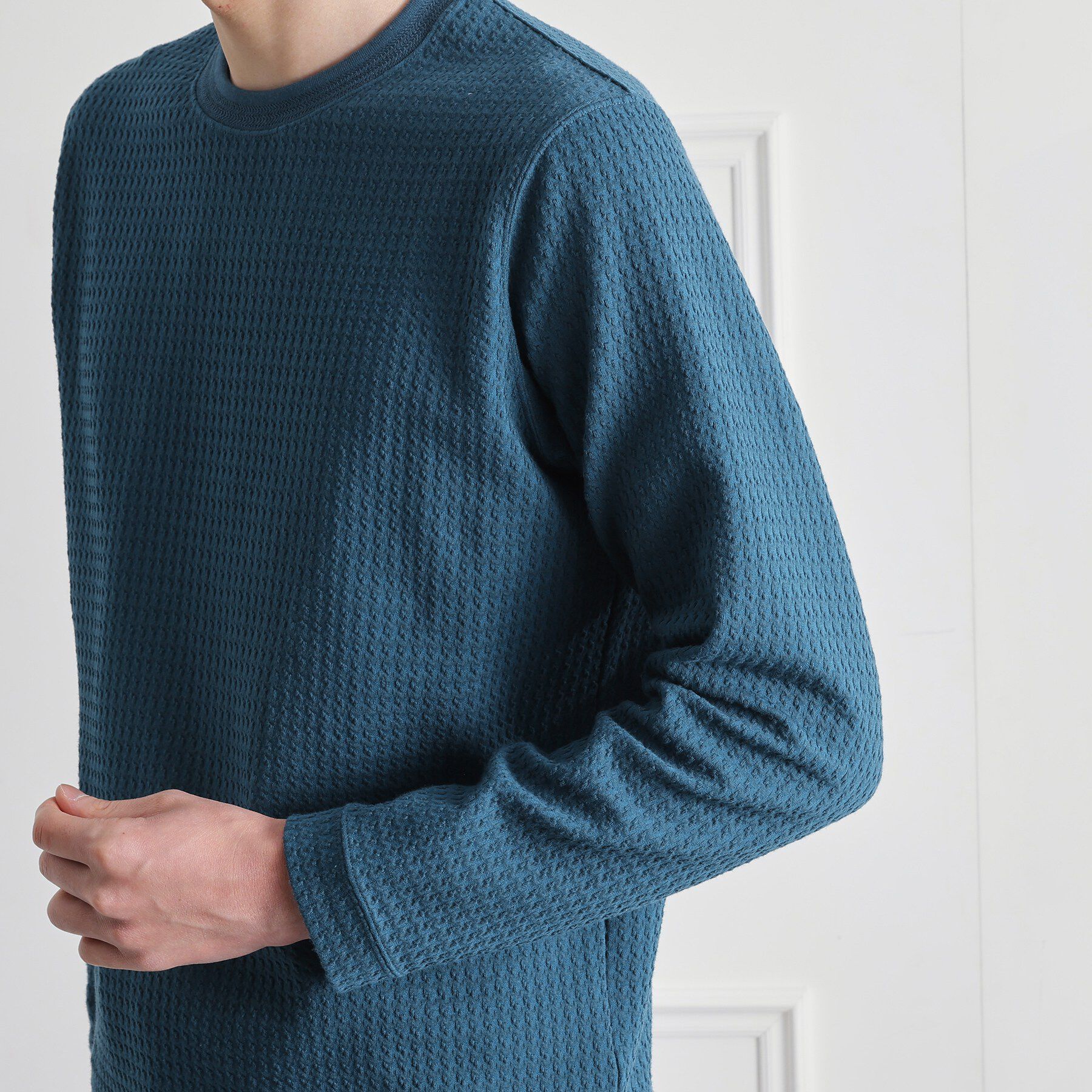 TAKEO KIKUCHI「千鳥柄 ストレッチ プルオーバー」|Tシャツ・カットソー|