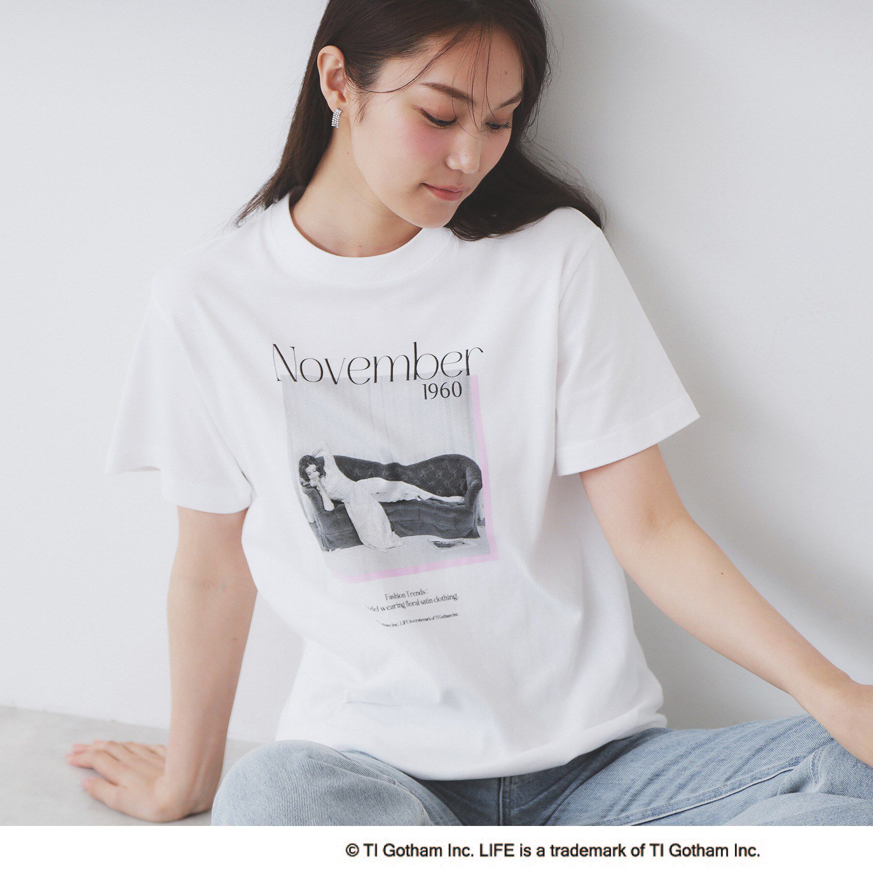 index「LIFEフォトアソートTシャツ【洗濯機洗い可】」|Tシャツ・カットソー|オフホワイト(003