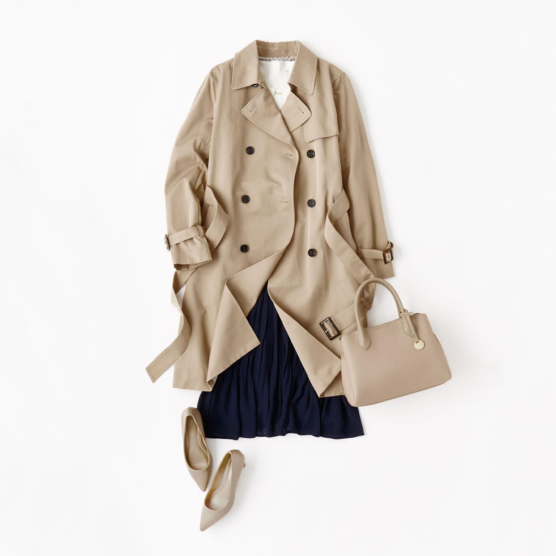 index「トレンチコート【洗濯機OK/撥水/花粉対応】《XS～3L》」|トレンチコート|