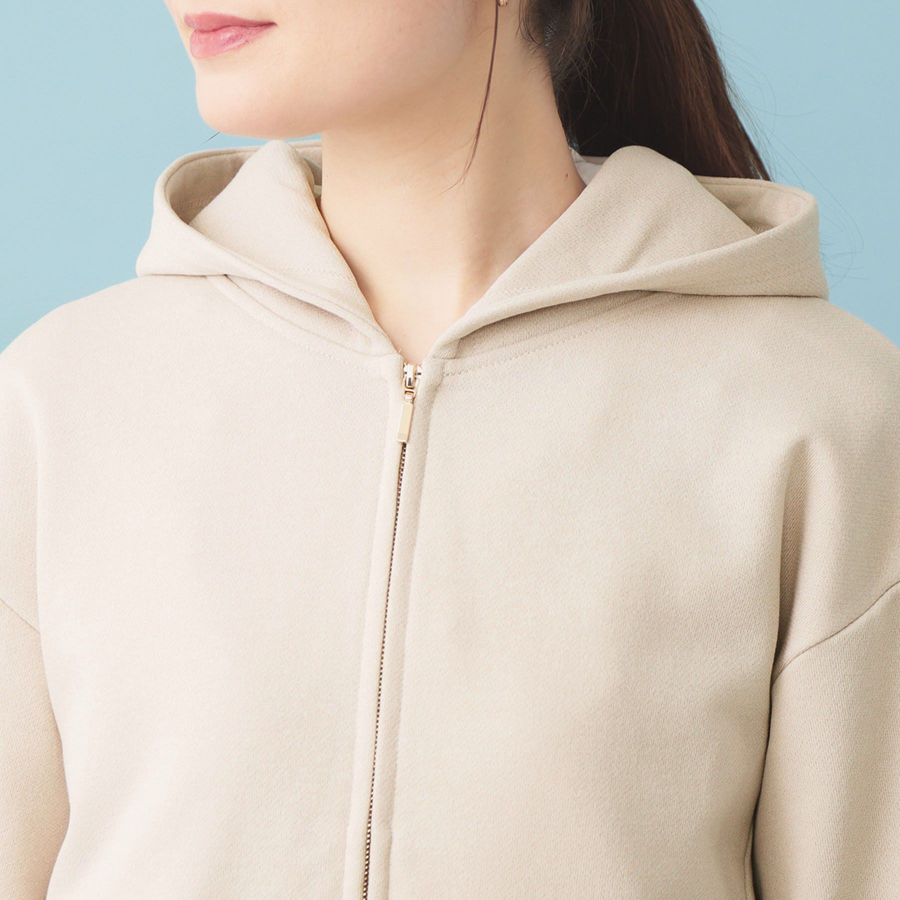 index「ラメ裏毛コンパクトジップパーカー【洗濯機OK】」|パーカー|