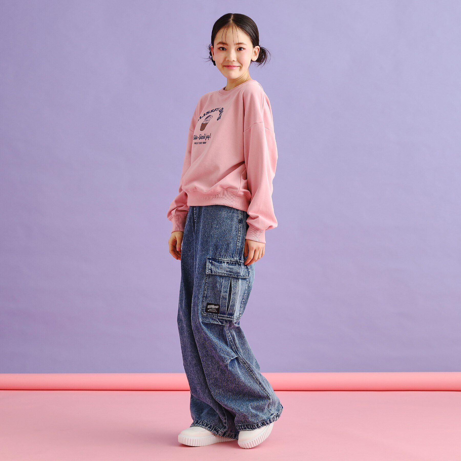 PINK-latte「裏毛スウィーツプルオーバー」|Tシャツ・カットソー|