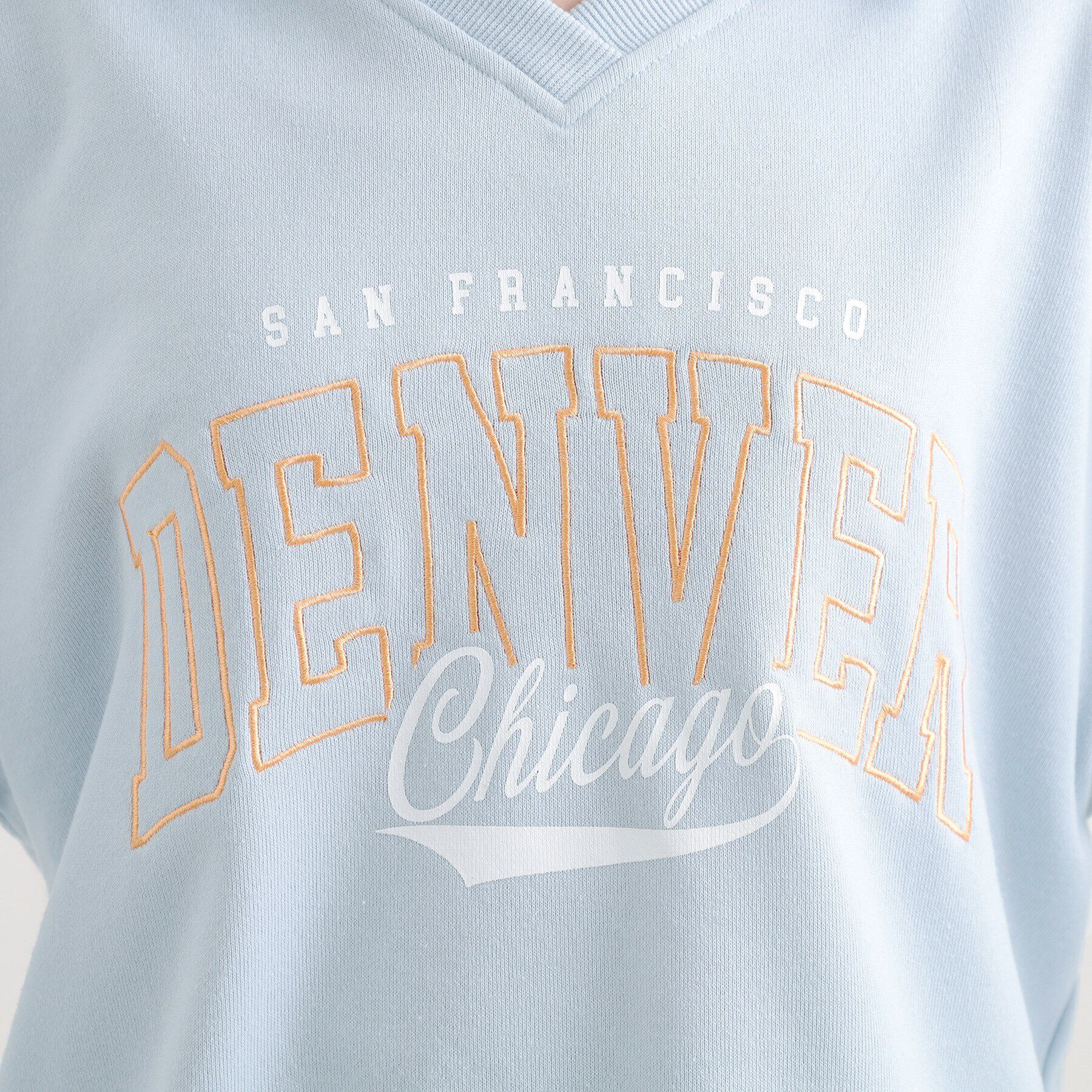 PINK-latte「ミニ裏毛エリ付きプルオーバー」|Tシャツ・カットソー|