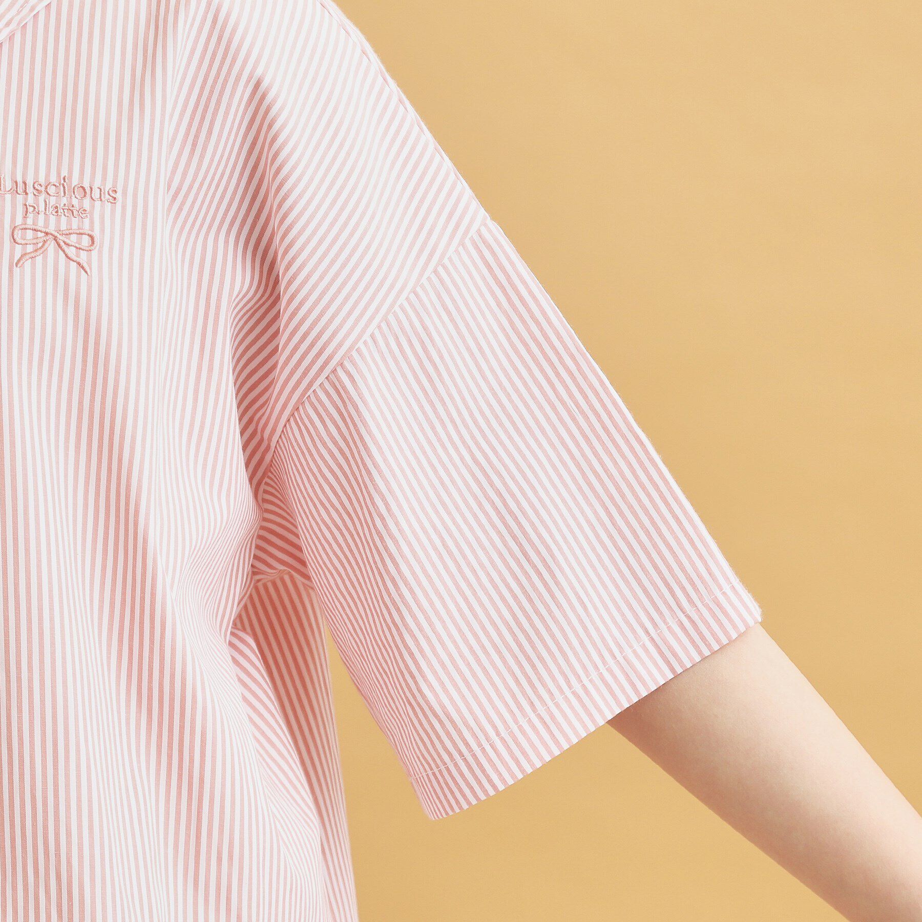 PINK-latte「【セットアイテム】ストライプシャツ＋タンク」|その他|