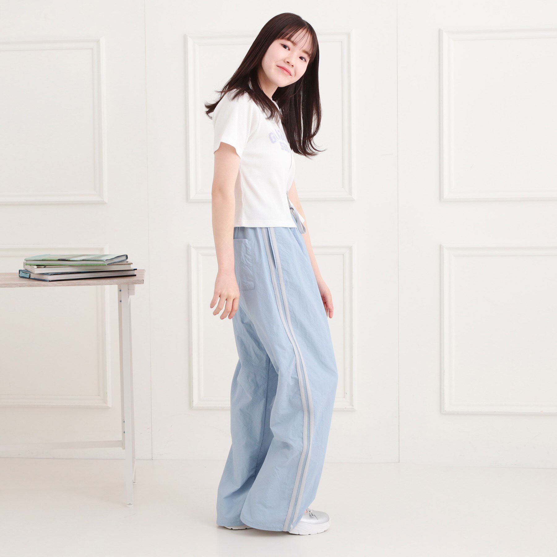 PINK-latte「ナイロンライントラックパンツ」|その他|