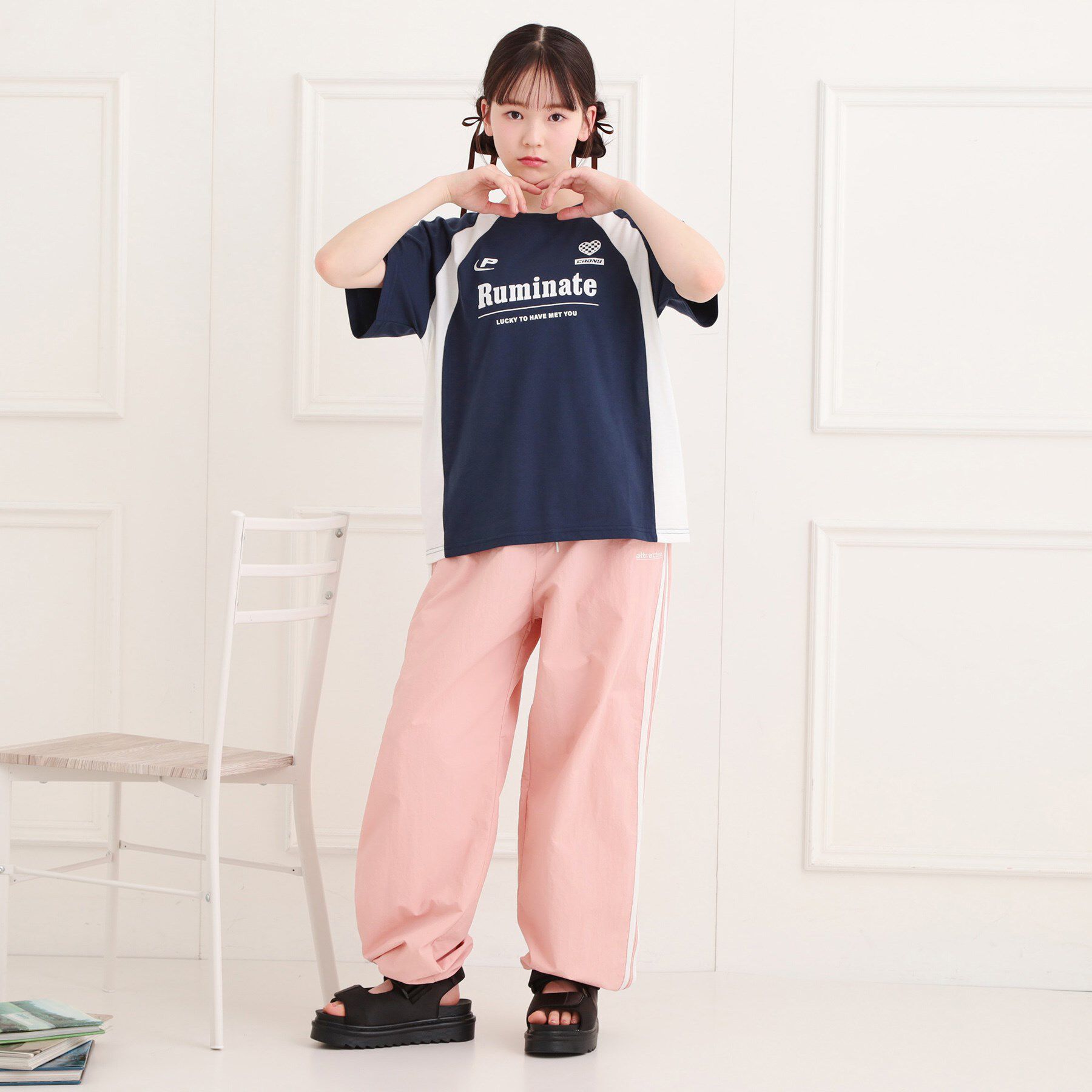 PINK-latte「ナイロンライントラックパンツ」|その他|