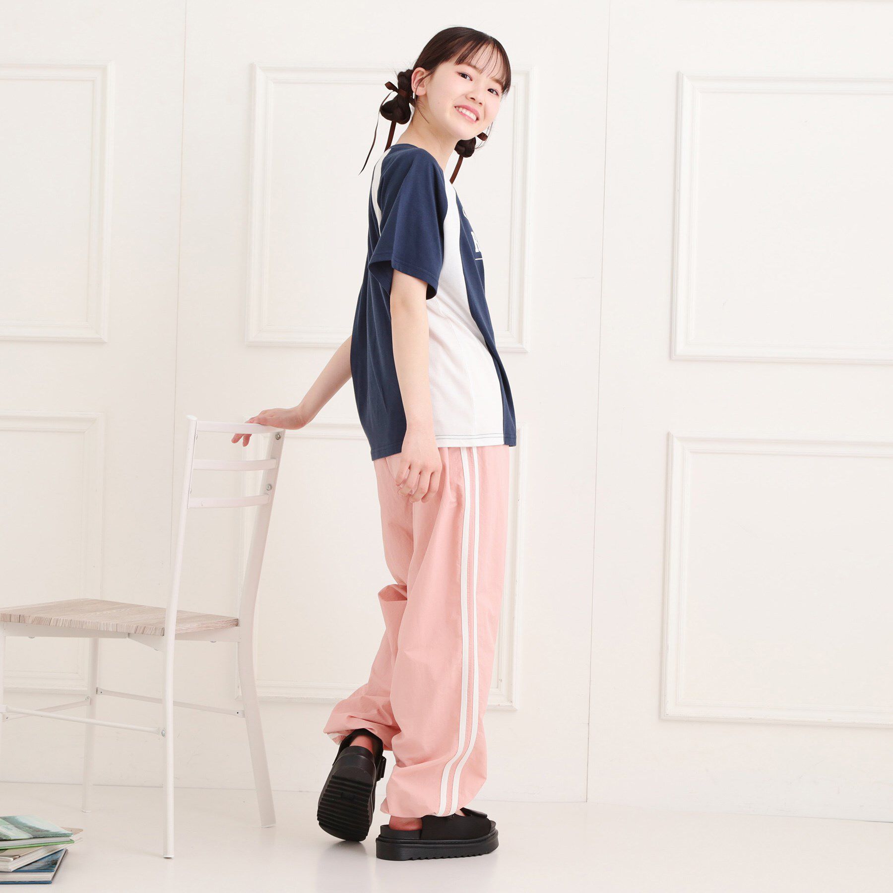 PINK-latte「ナイロンライントラックパンツ」|その他|