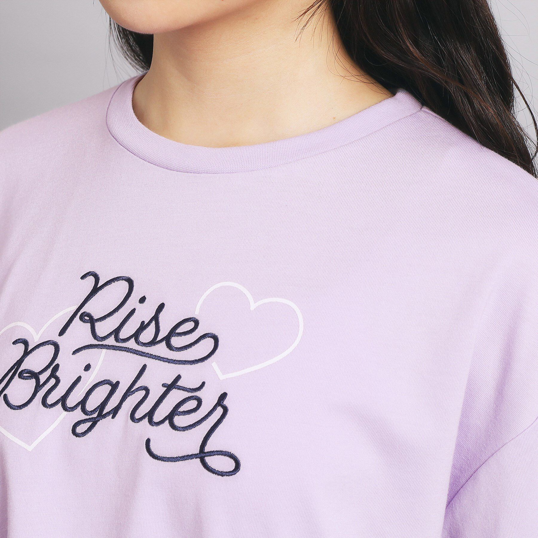 PINK-latte「レースアップTシャツ」|Tシャツ・カットソー|