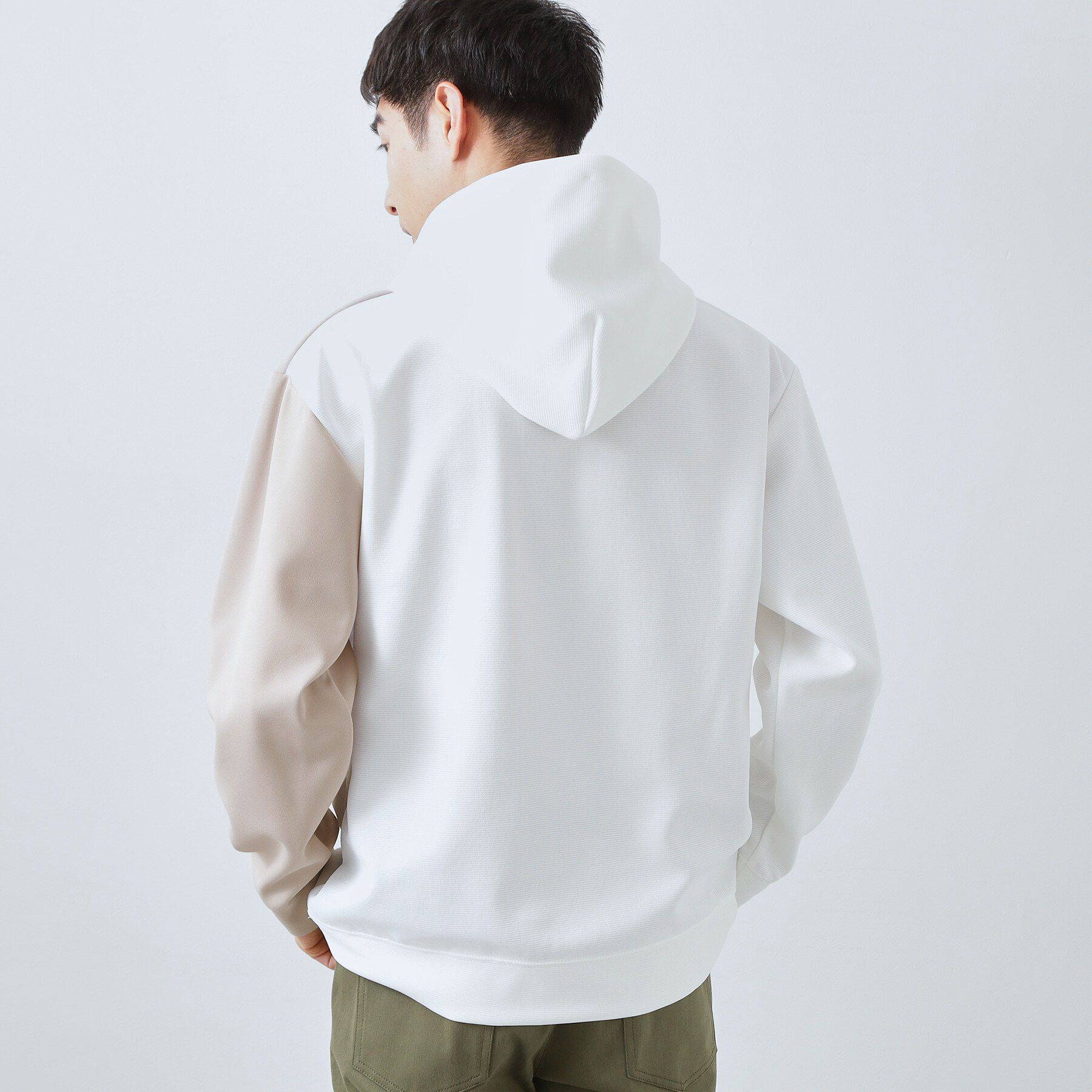 THE SHOP TK「【大人の為の絶妙バランス】パネル切替パーカ 濯機機OK」|パーカー|