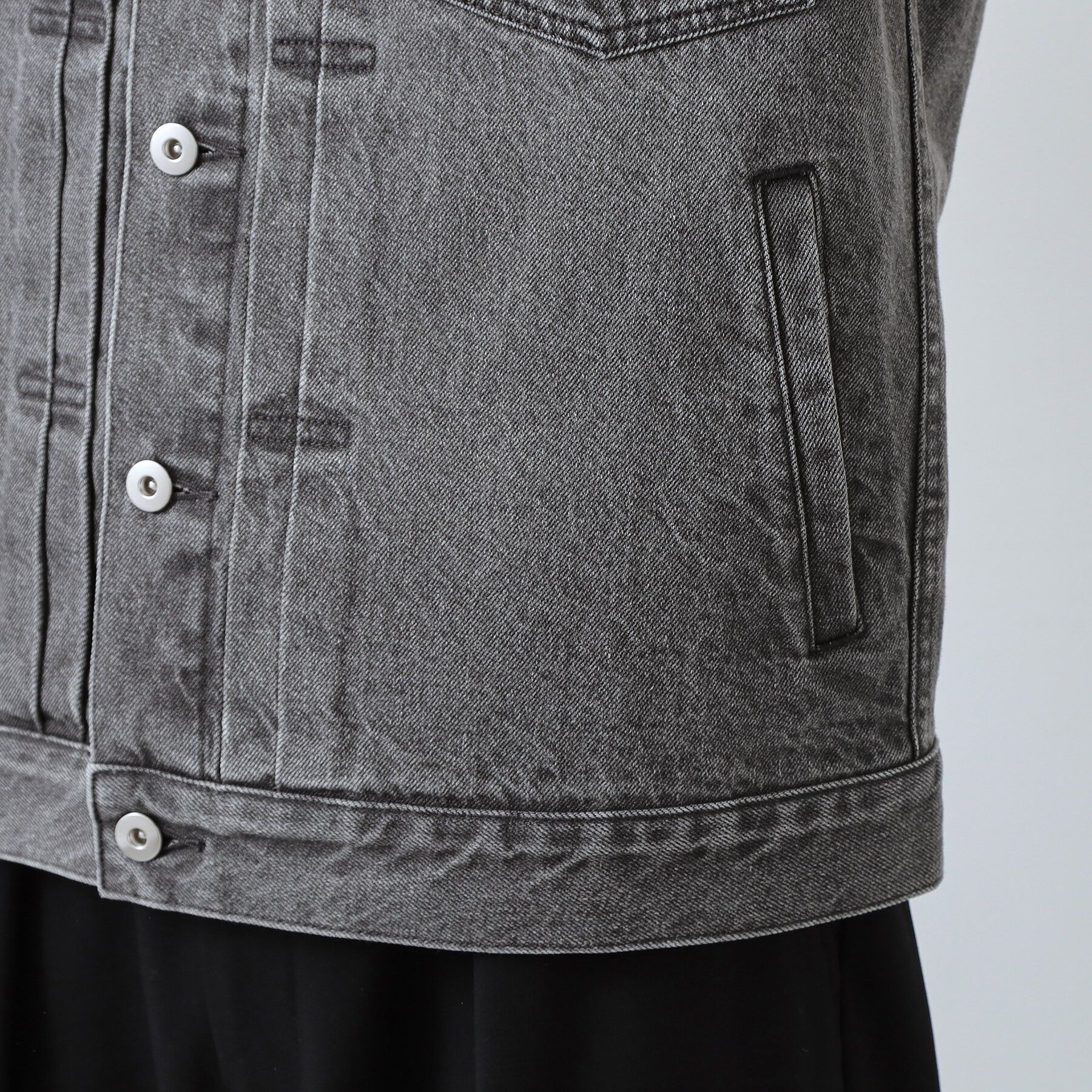 THE SHOP TK「【大人にも取り入れやすい】デニムジャケット セットアップ可/洗濯機OK」|ブルゾン・スタジャン|