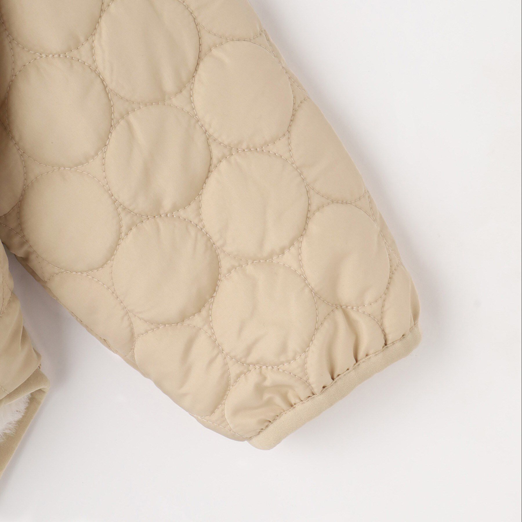 SHOO･LA･RUE「【100-150cm/撥水】キルト&times;ファーリバーシブルブルゾン」|ブルゾン・スタジャン|