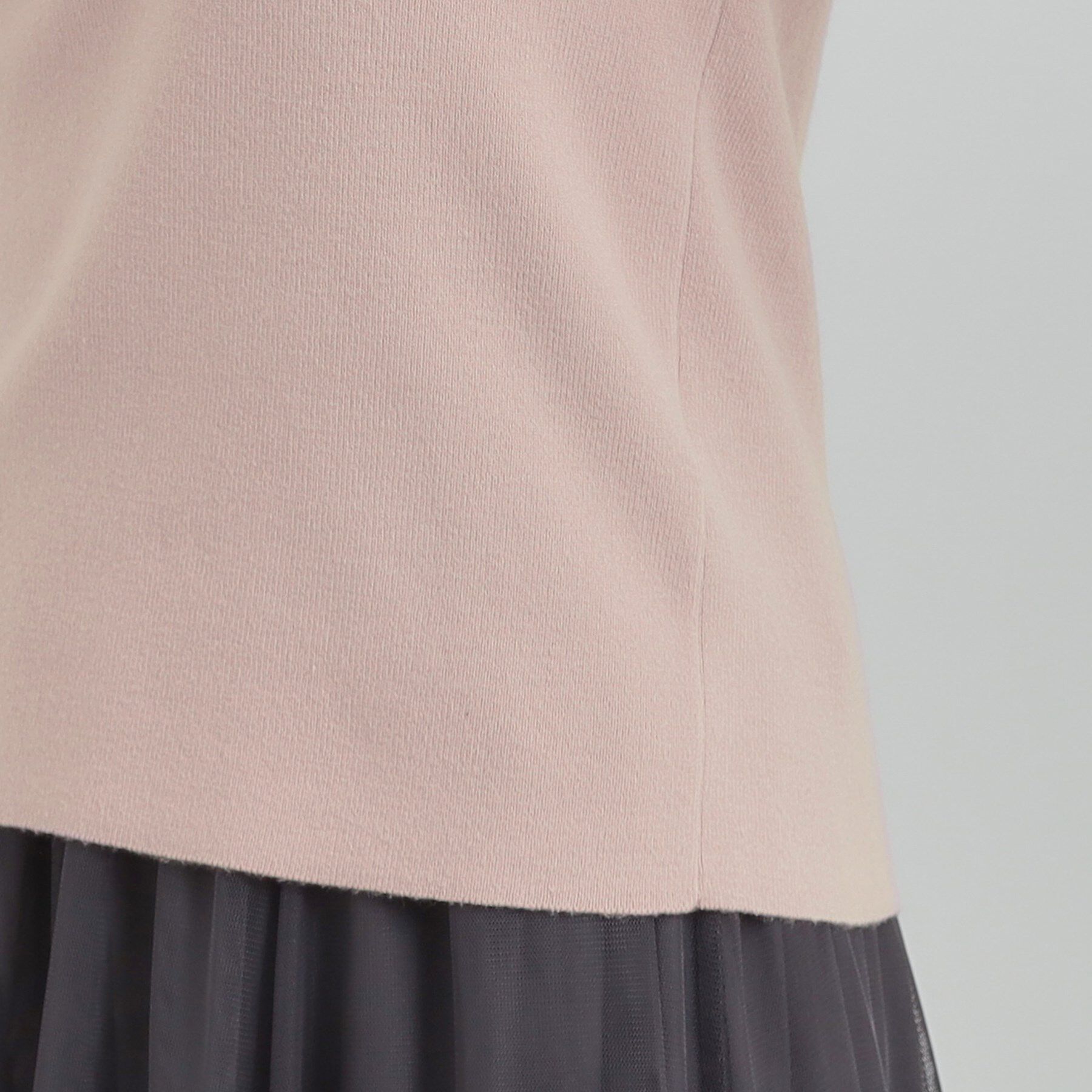 SHOO･LA･RUE「【洗濯機可/S-LL】スカラップネックが上品な ビジュー付きニット」|ニット・セーター|