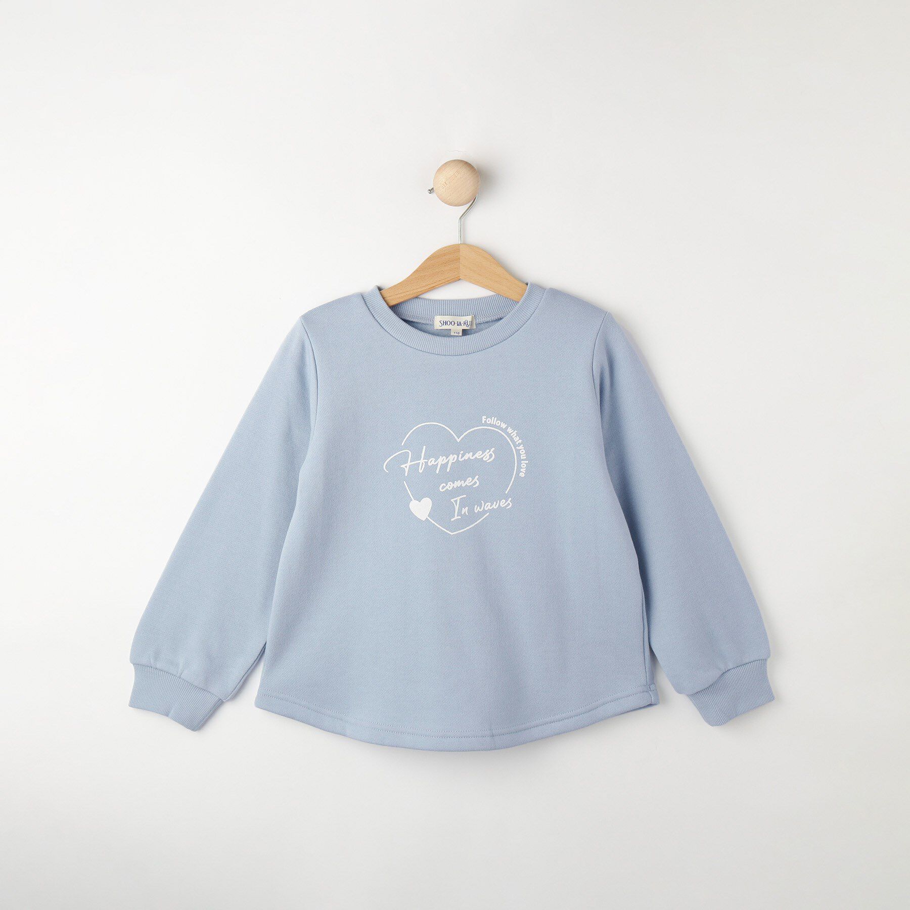 SHOO･LA･RUE「【100-150cm/裏起毛】Aライン アソートスウェット」|その他|サックスブルー(09