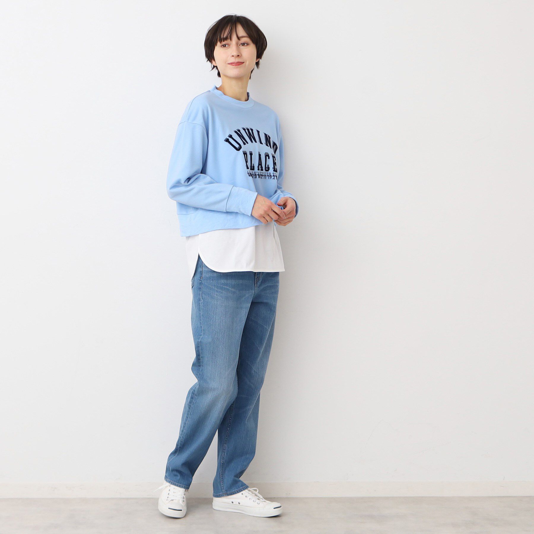 Dessin「【洗える】チュールレイヤードスウェット（S～L）」|パーカー|