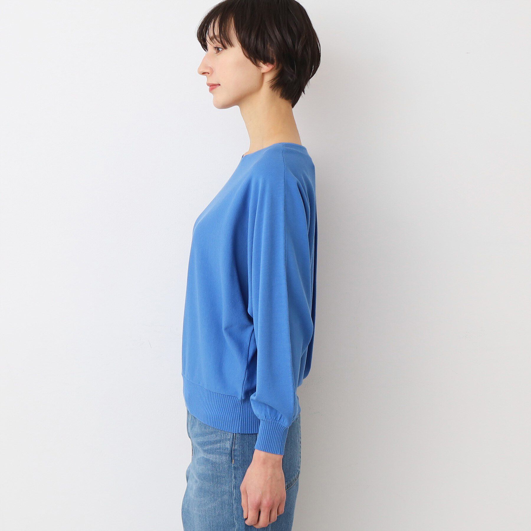 Dessin「【洗える】後ろボタンニットプルオーバー長袖（XS～L）」|ニット・セーター|