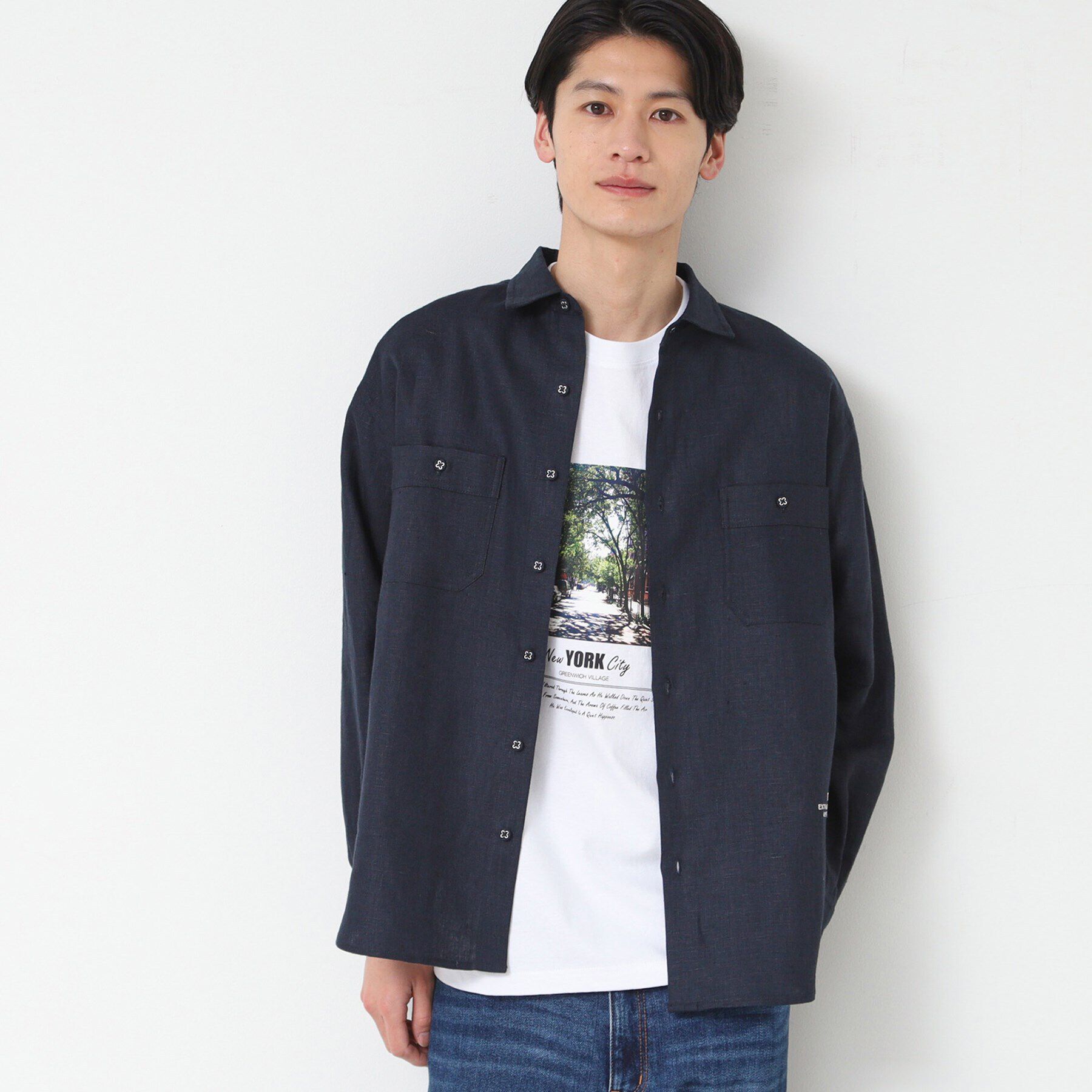 Dessin「【ユニセックス】リネンシャツ」|シャツ・ブラウス|