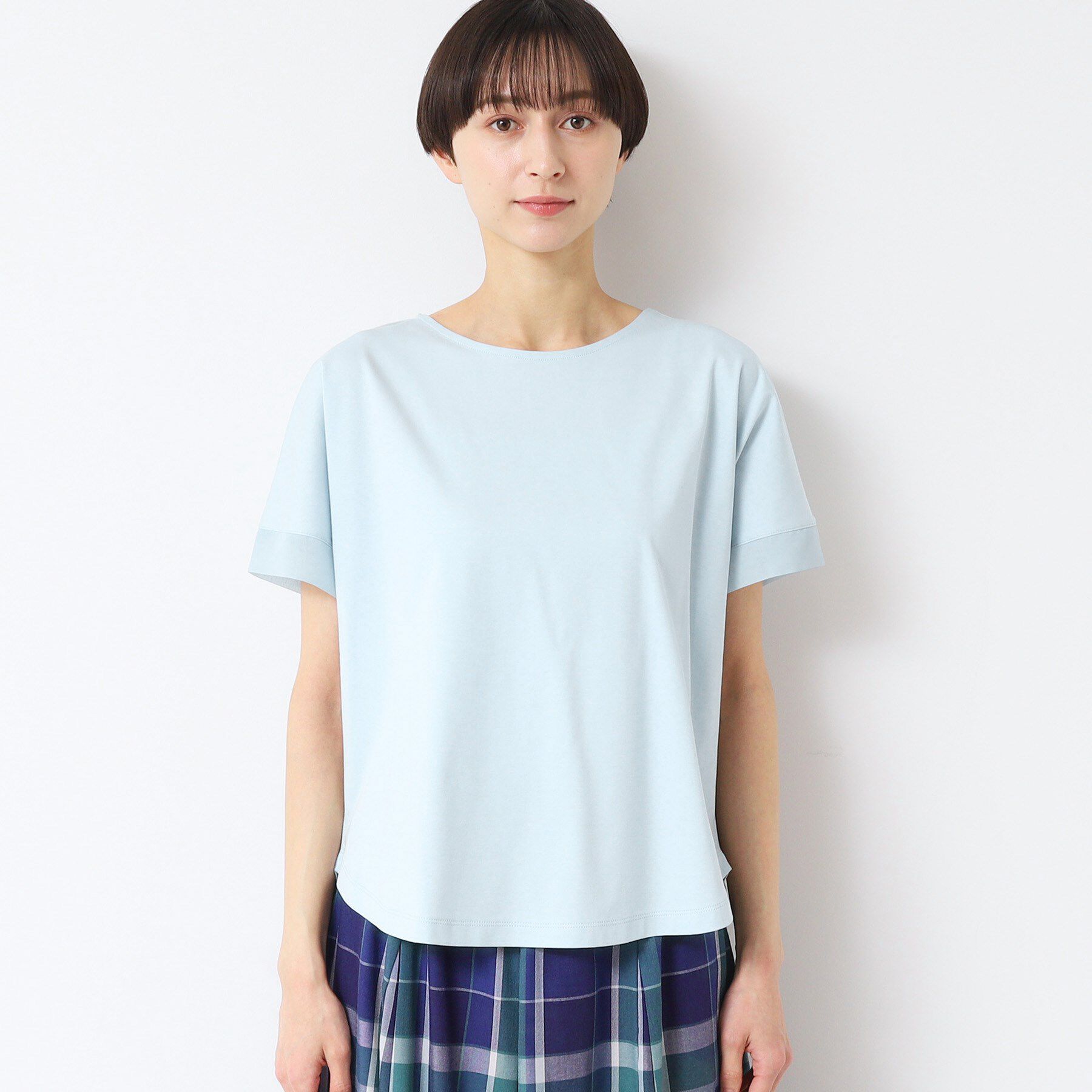 Dessin「【接触冷感・洗える】美光沢カットソーゆったりシルエット」|Tシャツ・カットソー|