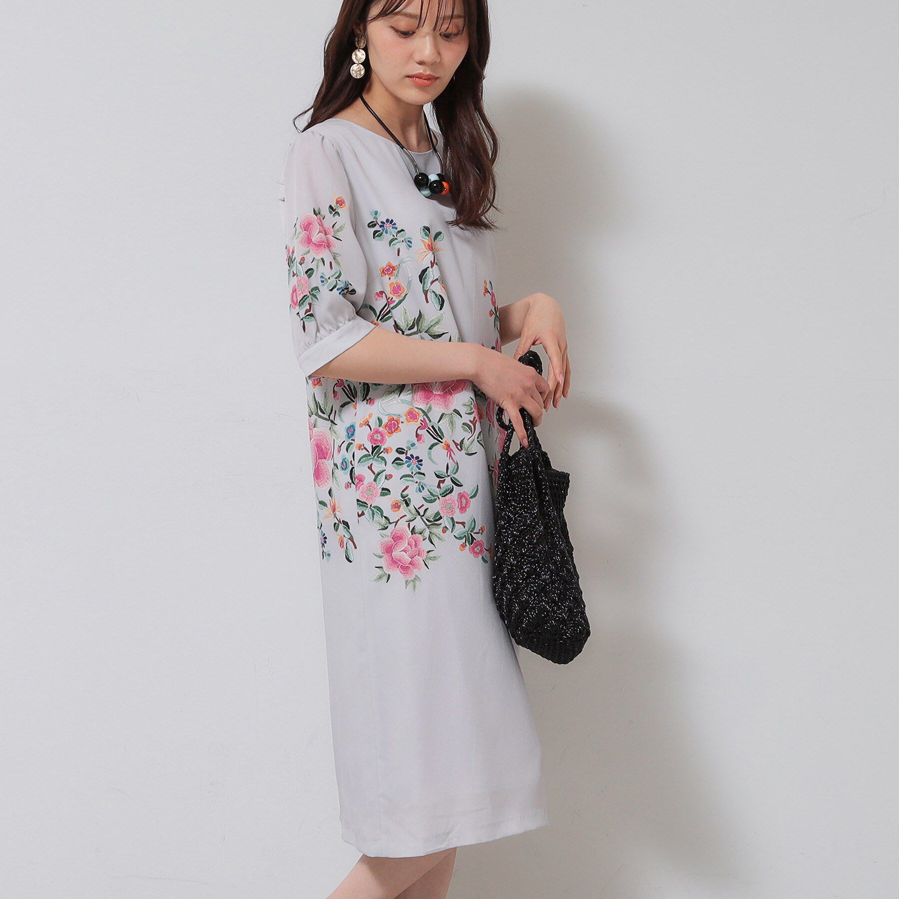 SunaUna「【&yours project／SS～L】パネル柄ワンピース」|ワンピース|