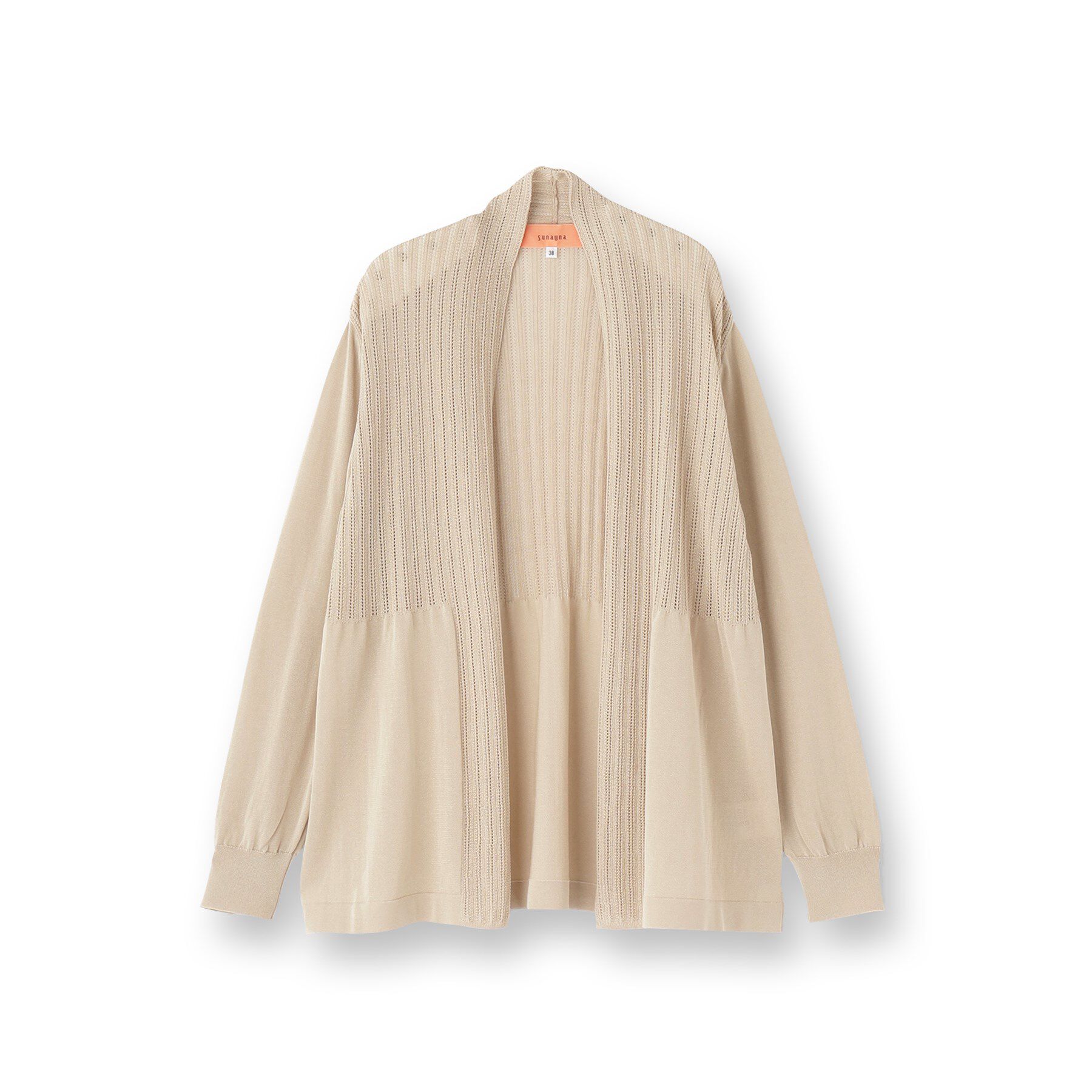 SunaUna「【軽羽織り／日本製】ミドル丈着流しカーディガン」|カーディガン|