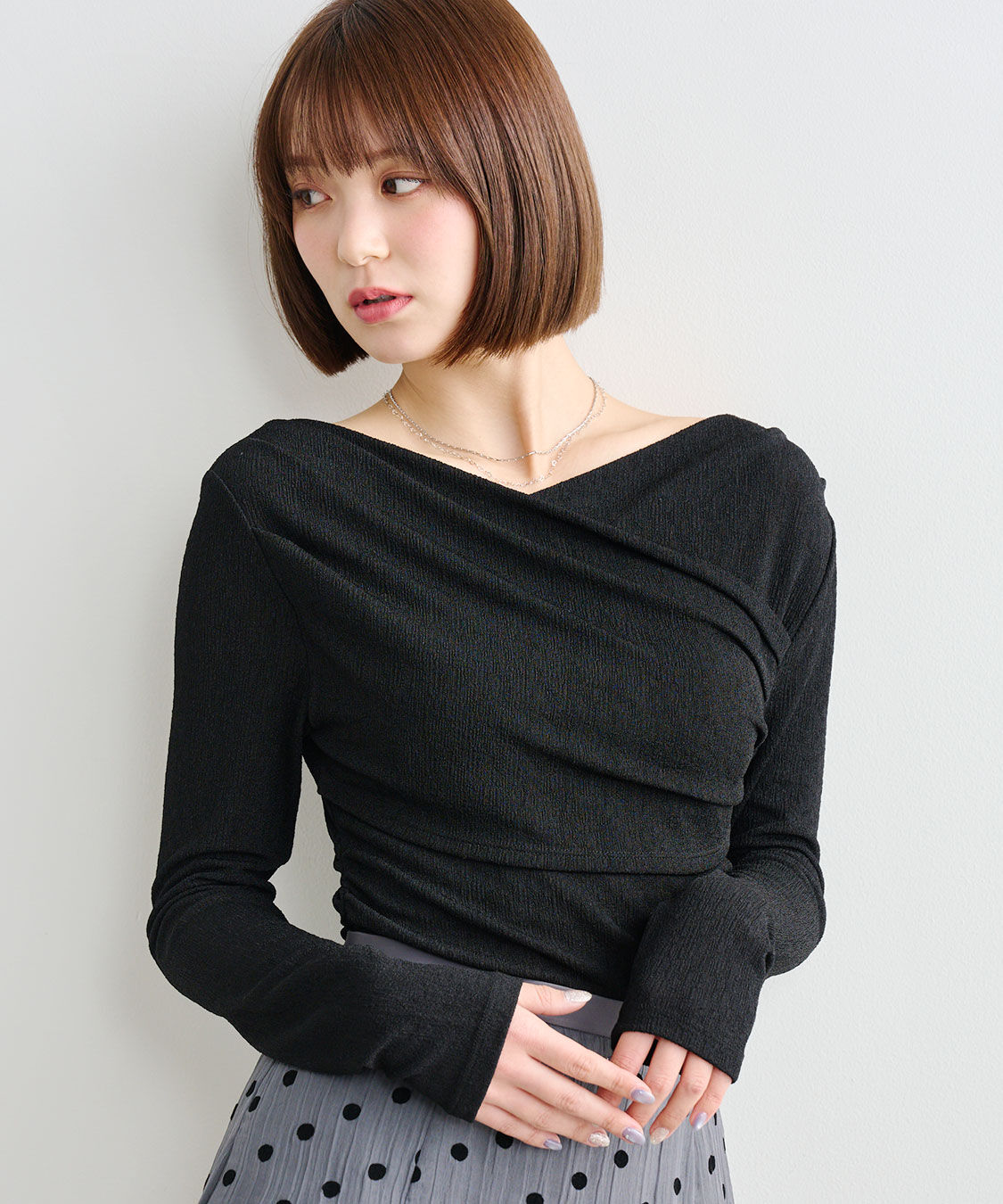 COCO DEAL「オフショルタックカットソー」|Tシャツ・カットソー|