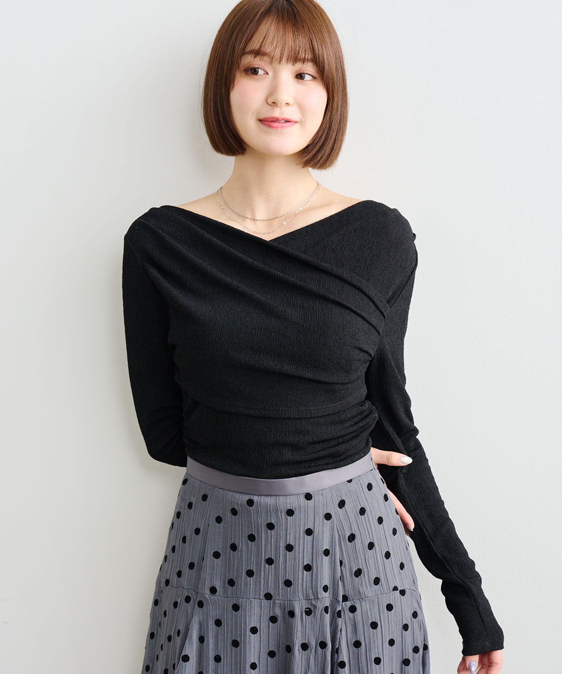 COCO DEAL「オフショルタックカットソー」|Tシャツ・カットソー|