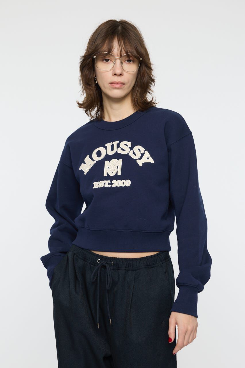 MOUSSY「MOUSSY F/LEATHER PATCH プルオーバー」|パーカー|