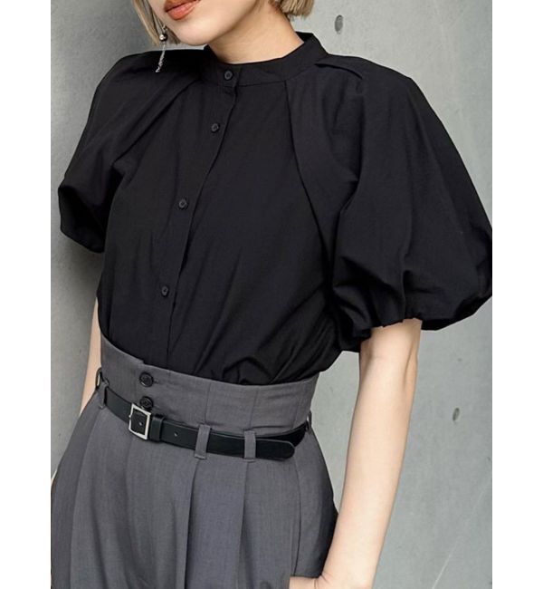 MURUA「バルーンパフスリーブシャツ」|シャツ・ブラウス|ブラック