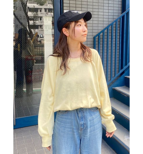 Ungrid「【WEB限定】ラグランダメージスウェット」|Tシャツ・カットソー|