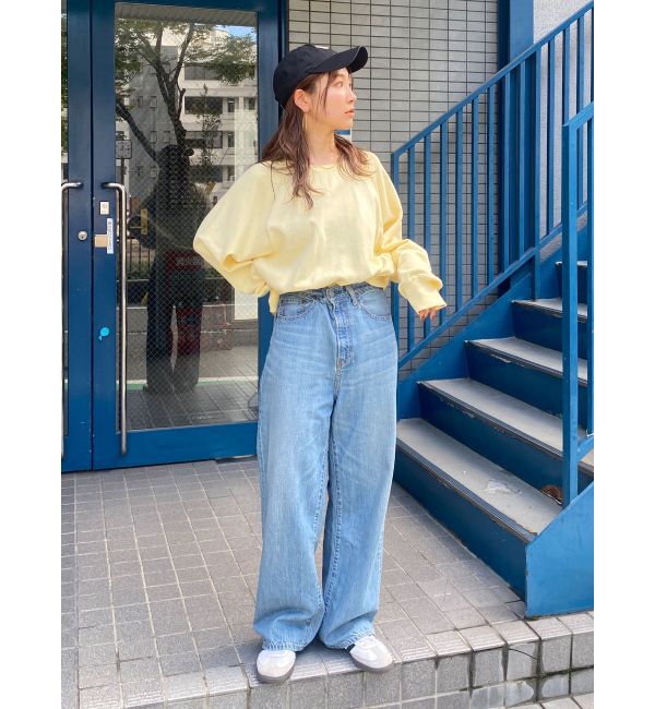 Ungrid「【WEB限定】ラグランダメージスウェット」|Tシャツ・カットソー|