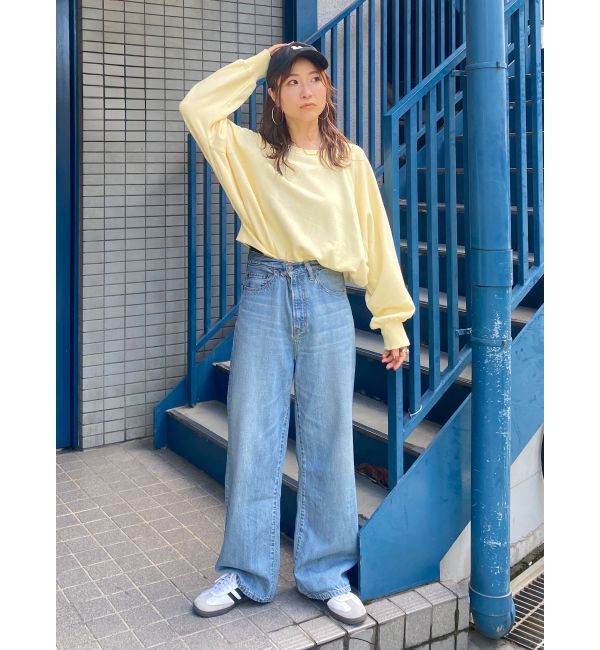 Ungrid「【WEB限定】ラグランダメージスウェット」|Tシャツ・カットソー|