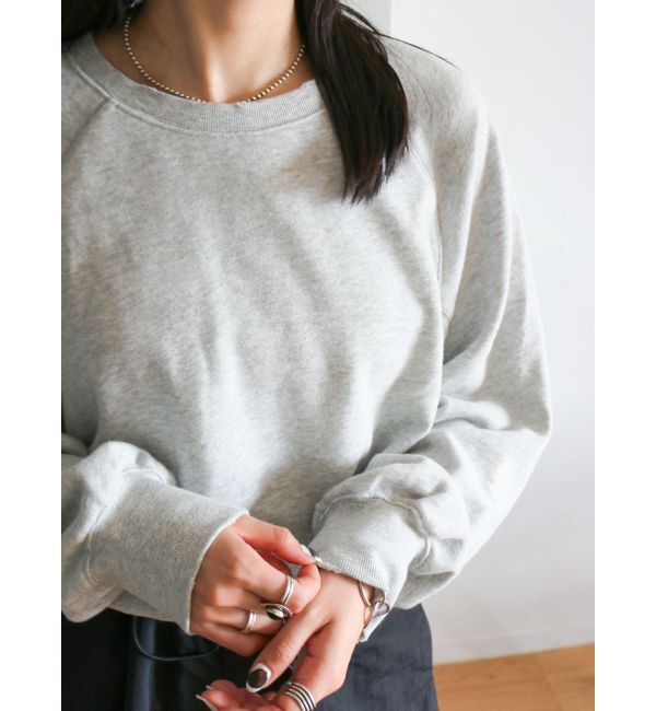 Ungrid「【WEB限定】ラグランダメージスウェット」|Tシャツ・カットソー|