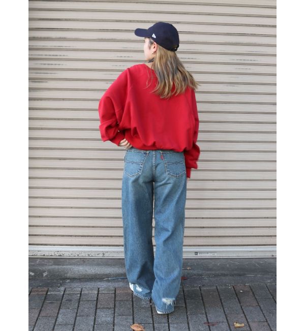 Ungrid「【WEB限定】ラグランダメージスウェット」|Tシャツ・カットソー|