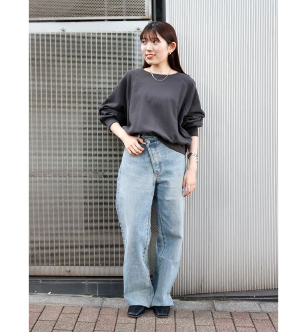 Ungrid「【WEB限定】ラグランダメージスウェット」|Tシャツ・カットソー|